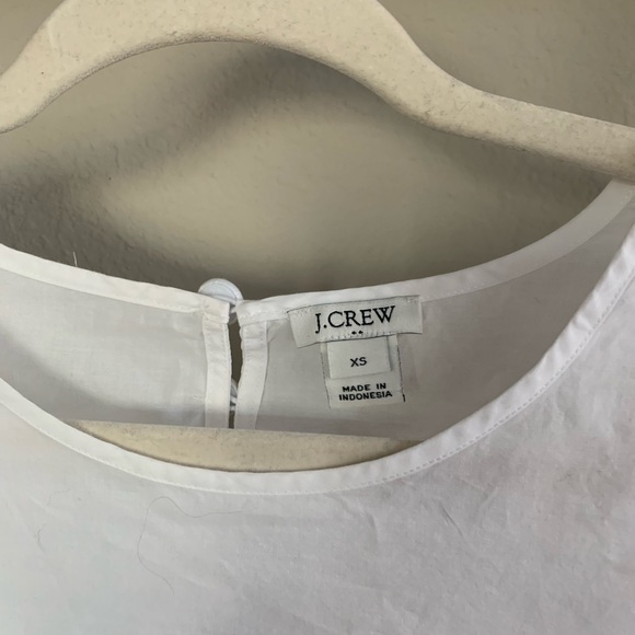 J.crew white with blue ribbon 🎀 Top - Picture 2 of 6